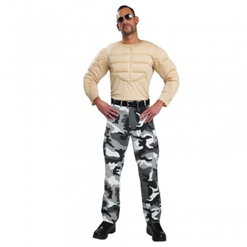 Herrenkostüm "Muskelshirt" - Größe: M, L oder XL