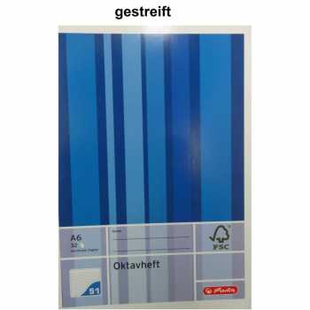 Oktavheft - DIN A6 - liniert - 32 Blatt