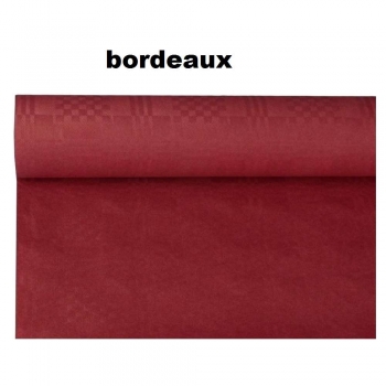 Tischrolle mit Damastdruck - 1 m  breit - 50 m - verschiedene Farben