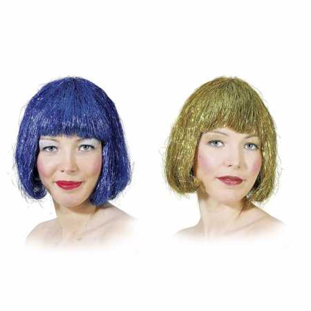 Perücke "Hollywood" Farbe: blau oder gold