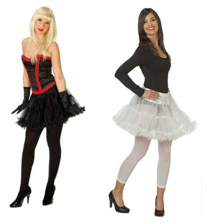 Petticoat - Farben: schwarz oder weiß - Größe: 34/36, 38/40 oder 42/44
