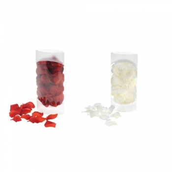Rosenblätter - ca. 4,5 x 5 cm  - 150 Stück/Paket - Farbe: rot/bordeaux oder weiß/creme
