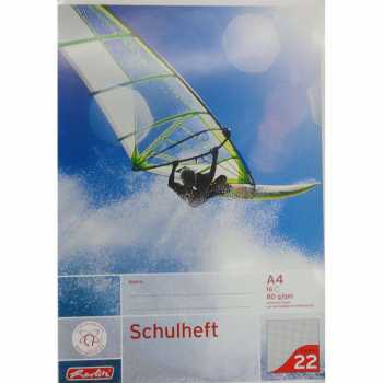 Schulheft - DIN A4 - Lineatur 22 - 16 Blatt - Sportmotive