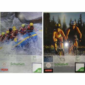 Schulheft - DIN A4 - Lineatur 30 - 16 Blatt