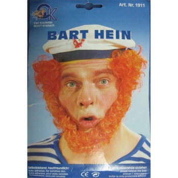 Heinbart - gelockt - Farbe: mittelblond und rot