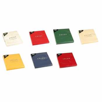 Serviette - 40 x 40 cm - uni - 3-lagig - 20 Stück