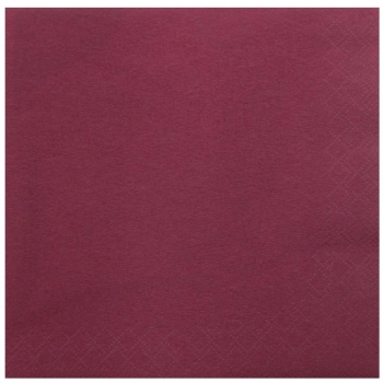 Serviette - uni - 3-lagig - 33 x 33 cm - 1/4-falz - 250 Stück/Paket - Farbe: dunkelblau, bordeaux, creme, gelb, dunkelgrün, rot oder weiß