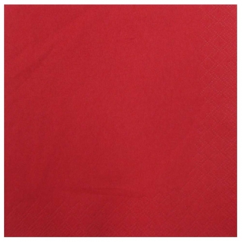Serviette - uni - 3-lagig - 33 x 33 cm - 1/4-falz - 250 Stück/Paket - Farbe: dunkelblau, bordeaux, creme, gelb, dunkelgrün, rot oder weiß