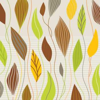 Serviette "Waving Leaves" - 33 x 33 cm - 20 Stück