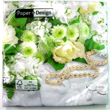 Hochzeitsserviette »Wedding day« kaufen | im Online-Shop von Papier & Party