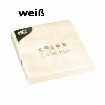 Serviette - 40 x 40 cm - uni - 3-lagig - 20 Stück