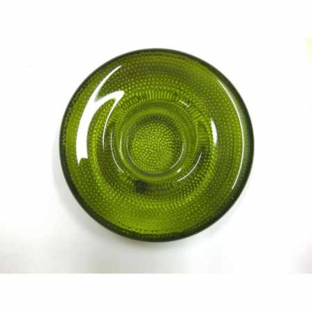 Glasleuchter für Teelicht - olive
