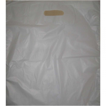 Tragetaschen - 38 x 45 + 5 cm - weiß - Abnahmemenge: 50 Stück oder 500 Stück