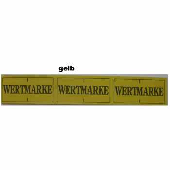 Wertmarken - teilbar - 2000 Stück/Rolle - verschiedene Farben