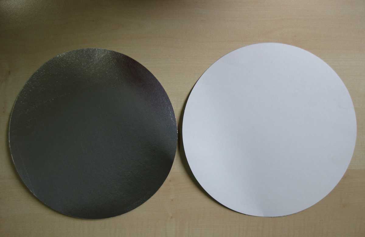 Papp-Deckel - 100 Stück/Paket - Durchmesser: 180 mm oder 220 mm