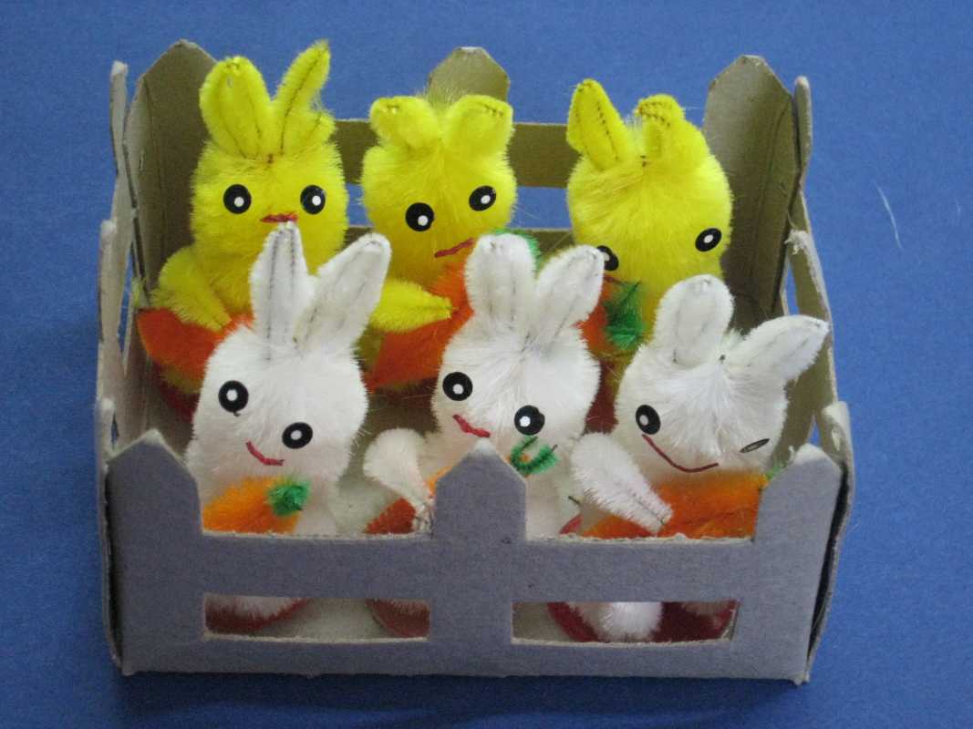 Mini-Dekohasen - Höhe: 4,5 cm - 6 Stück