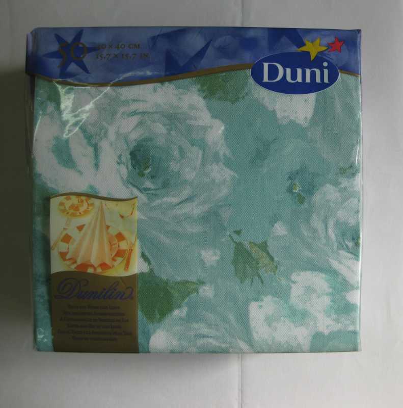 Dunilin-Servietten "Rosenpastell Grün" - 50 Stück