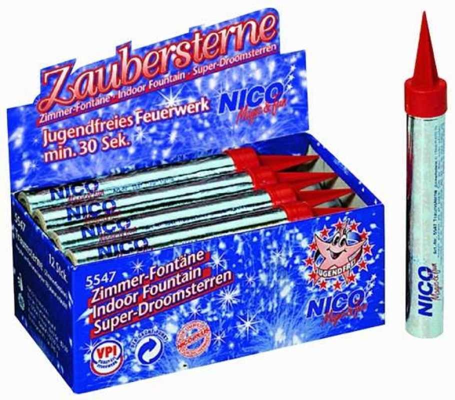 Zimmerfontäne "Zaubersterne" klein - Abnahmemenge: 1 Stück oder 12 Stück