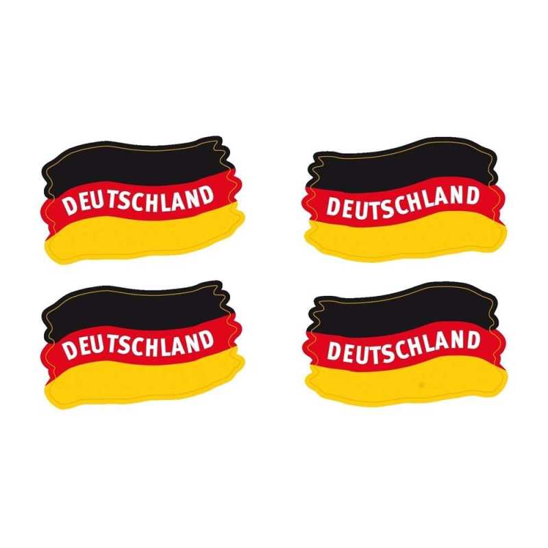 Colourface - "Deutschland-Flagge" - 4 Sticker/Bogen