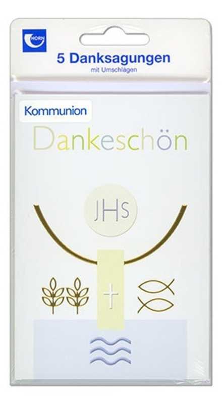 Danksagung "Kommunion" - 5 Stück