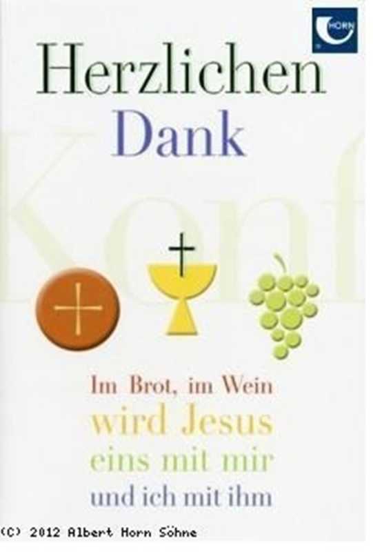 Konfirmation - Danksagung mit Innentext - 5 Stück