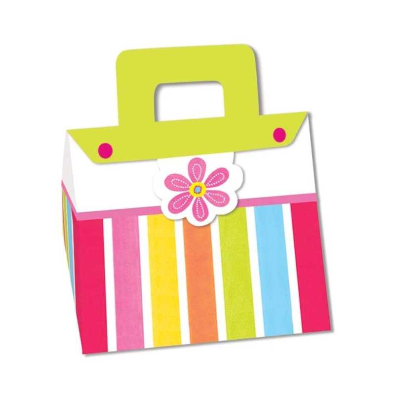 Geschenktasche "Blumen Party" - 4 Stück