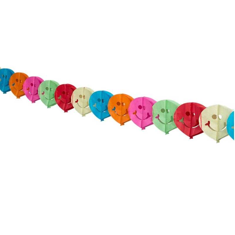 Girlande "Smile" Farbe: bunt Länge: 4 m
