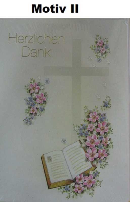 Konfirmation - Danksagung mit Innentext - 5 Stück