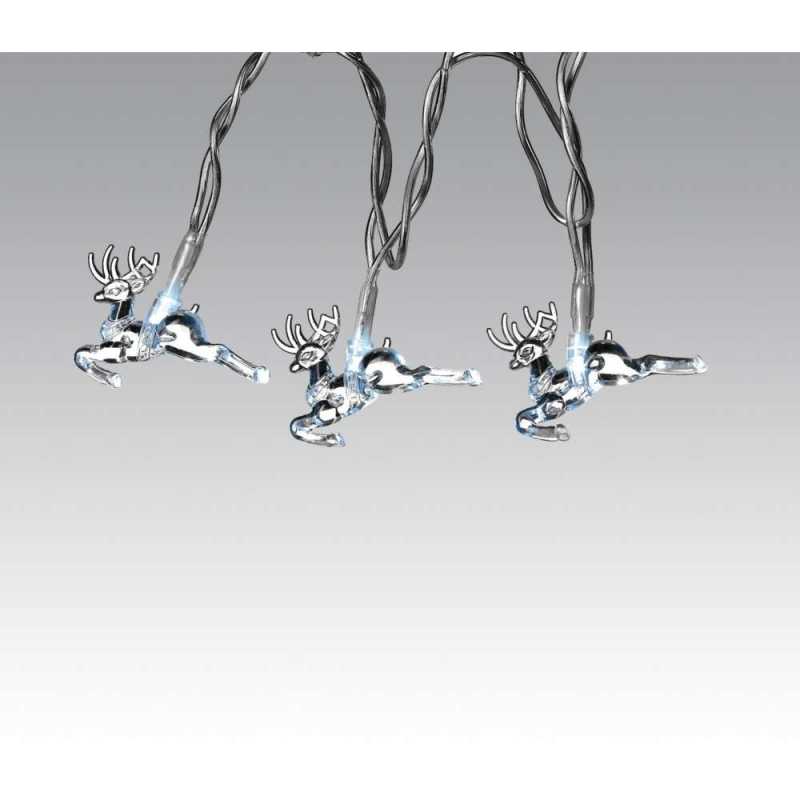 LED-Lichterkette für Innen - Acryl-Rentieren