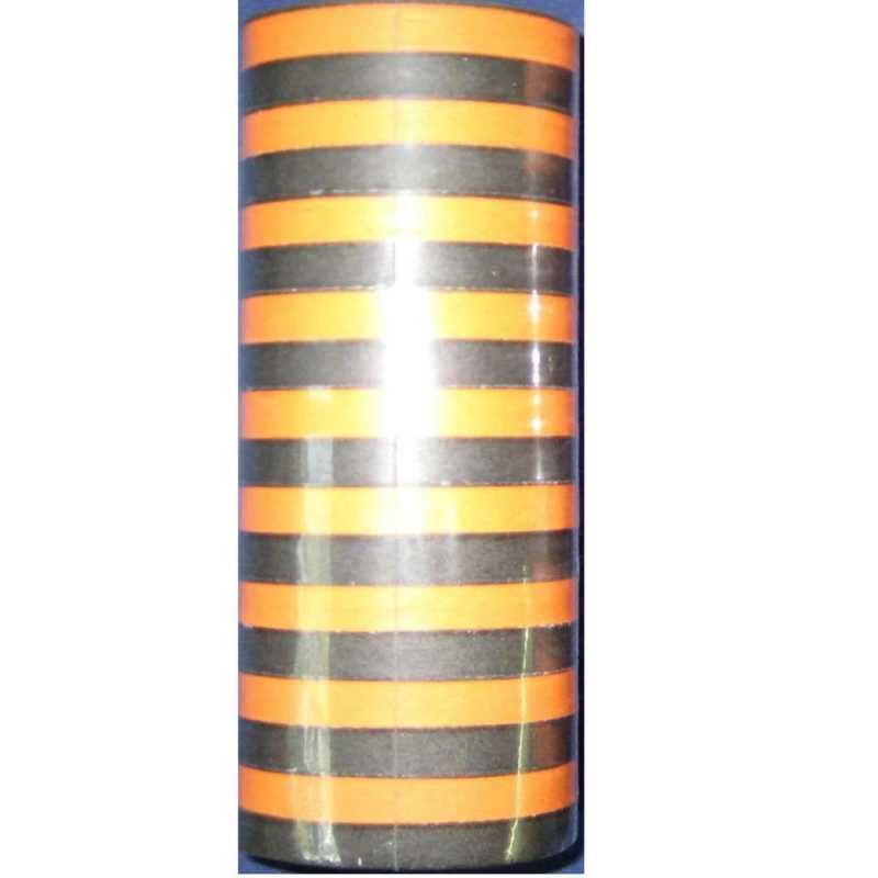 Luftschlange - orange/schwarz - 4 m