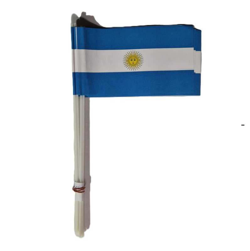 Papierfähnchen "Argentinien" 10 Stück
