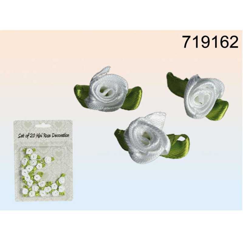 Streudeko-Rosen aus Seide - ca. 2,5 cm - 20 Stück