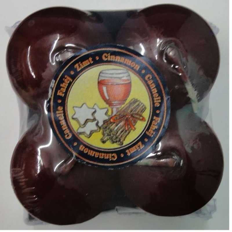 Weihnachtskerzen - Duftstumpen - 40 x 60 - 4 Stück - grün oder bordeaux