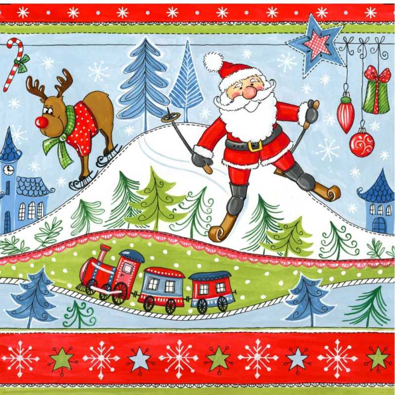 Weihnachtsserviette "Christmas Fun" - 20 Stück