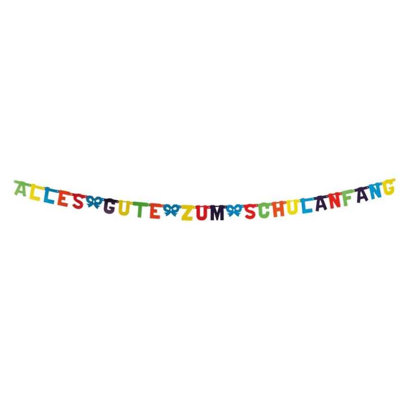 Girlande - "Alles Gute zum Schulanfang"
