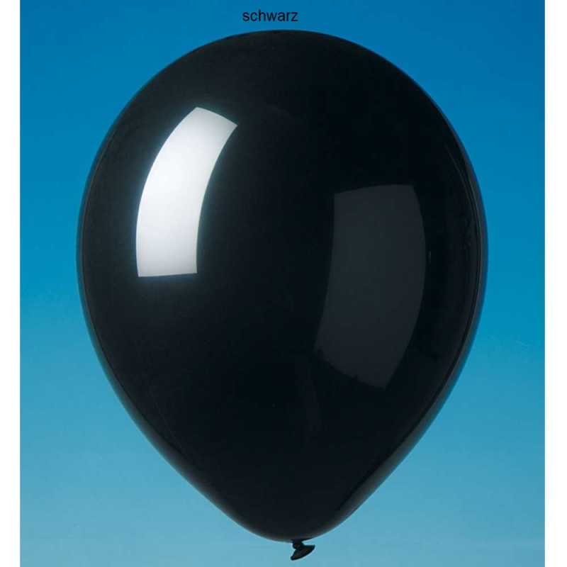 Luftballon - 100 Stück/Paket - Farben: bunt, babyblau, nachtblau, gelb, grün, magenta, orange, rosa, rot, schwarz oder weiß