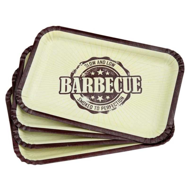 Papp-Teller "Barbecue" - 21 x 14 cm