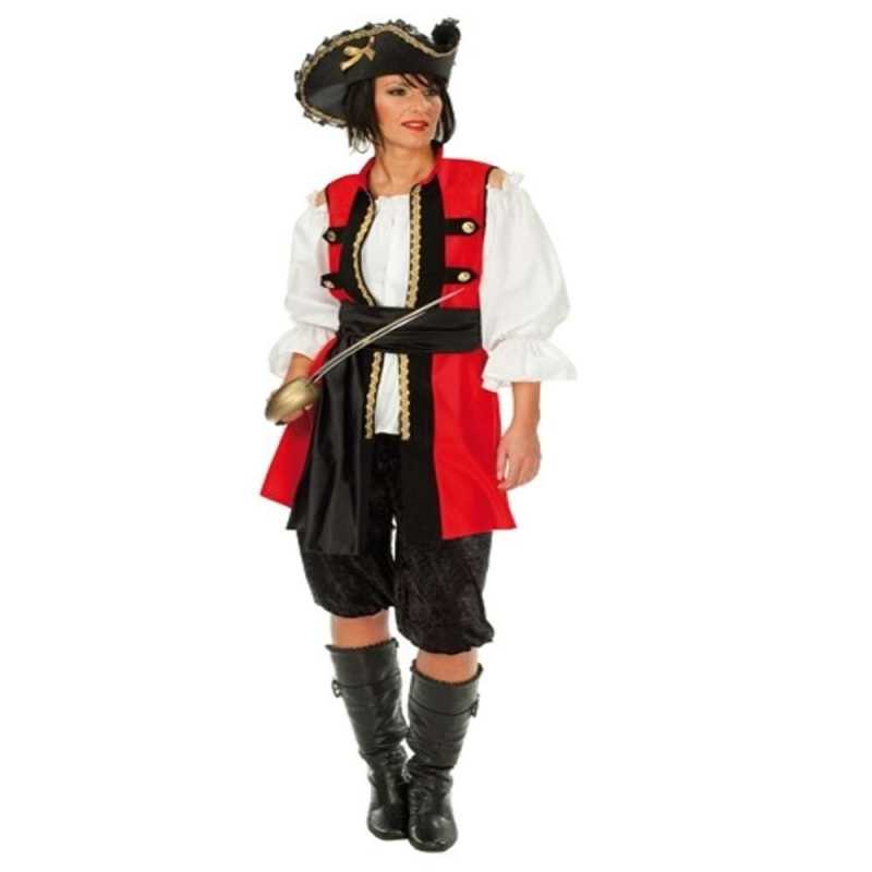 Piratinenkostüm Edelpiratin - 3-teilig - Größe: 36 oder 38