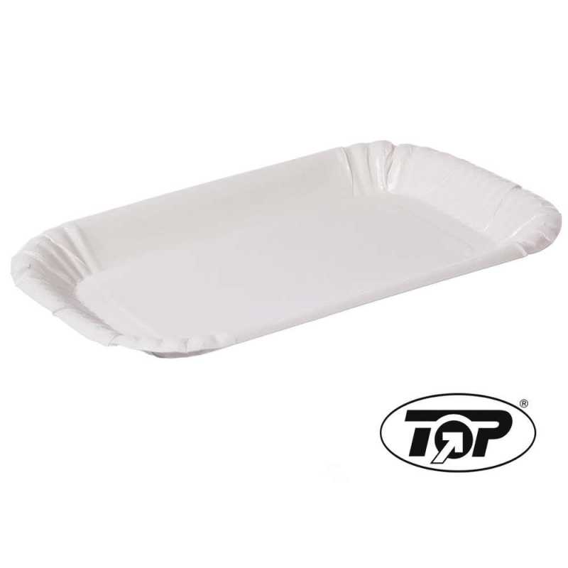 Papp-Pommesschalen - eckig - 13 x 18 x 3 cm - 250