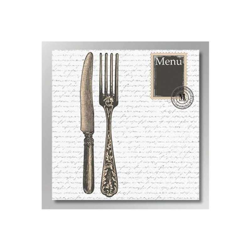 Serviette "Menü" - 20 Stück