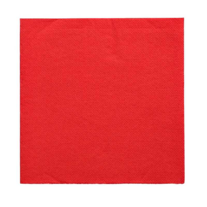 Serviette - rot - 32 x 32 - 50 Stück
