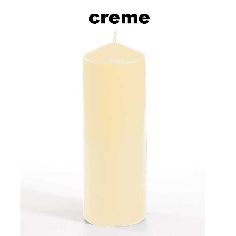 Stumpenkerze - Durchmesser:  60 mm - Höhe: 165 mm - verschiedene Farben