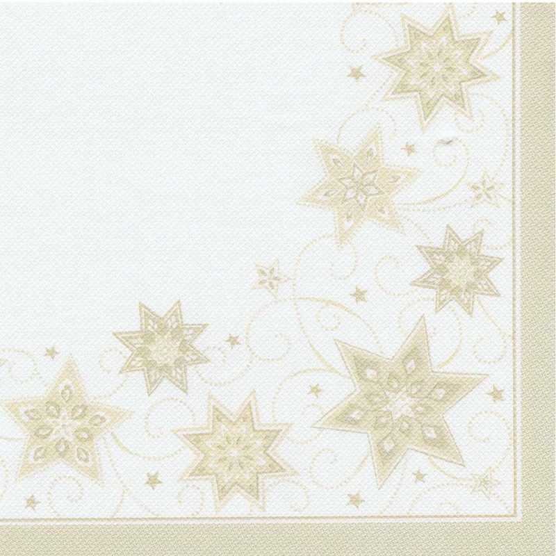 Royal-Serviette "Just Stars" champagner  - 20 Stück