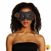 Schwarze Halloween-Augenmaske mit Ratte – Karnevals-Masken und Kostüme jetzt online kaufen!