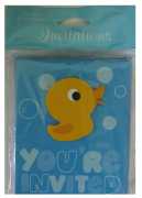 Einladung "Kleine Ente" - 8 Stück