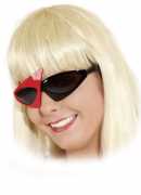 Brille "Style" - rot/schwarz