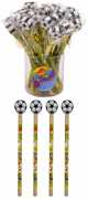 Bleistift und Radiergummi mit Fußball-Motiv – Party-Deko jetzt online kaufen