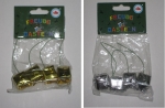 Deko-Geschenkpakete - 4 Stück/Paket - Farbe: gold oder silber
