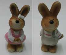 Deko-Hasenpäärchen - 9 cm