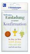 Konfirmations-Einladung mit Innentext - 5 Stück
